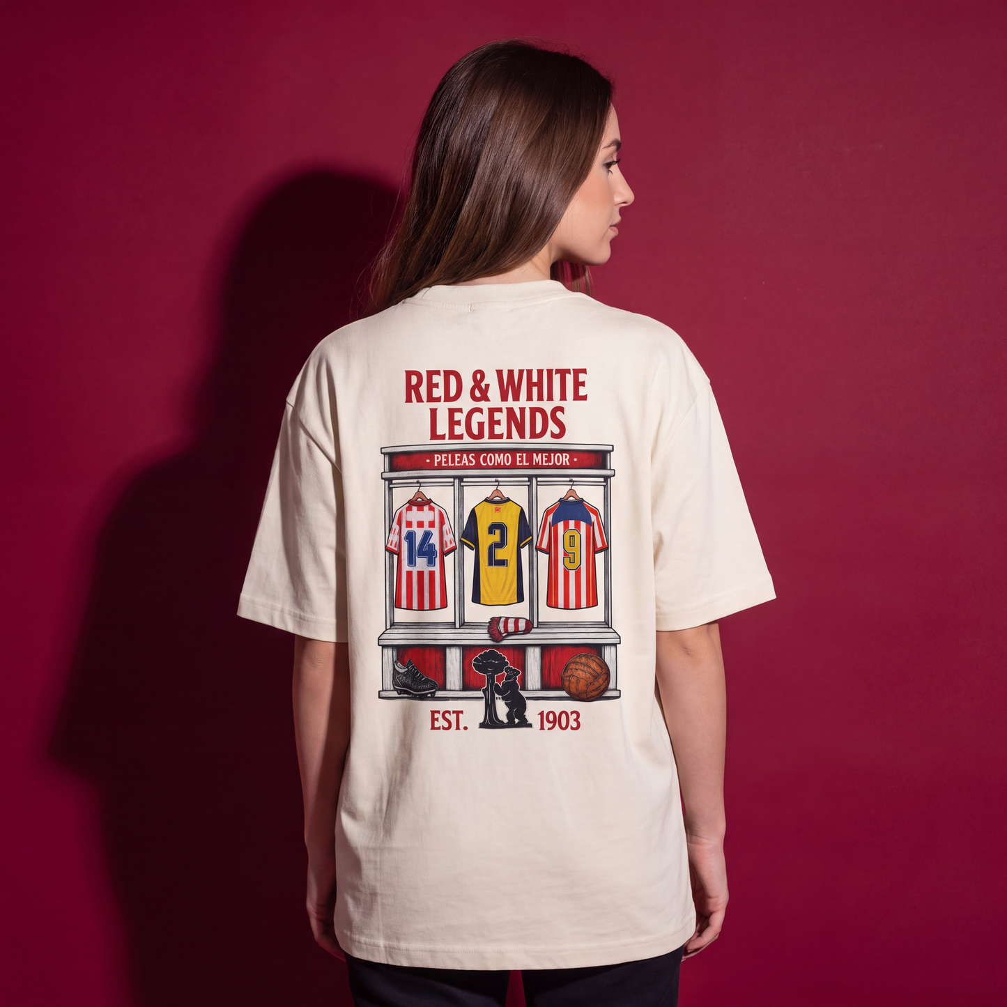 LODUM - RED & WHITE - CAMISETA
