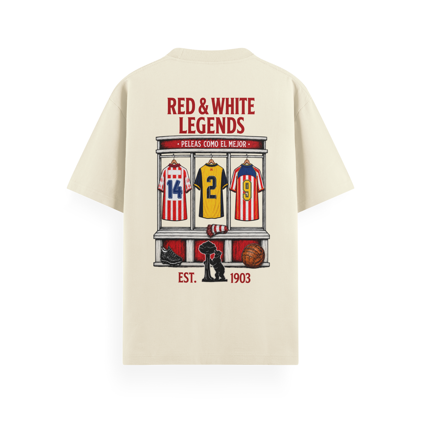 LODUM - RED & WHITE - CAMISETA