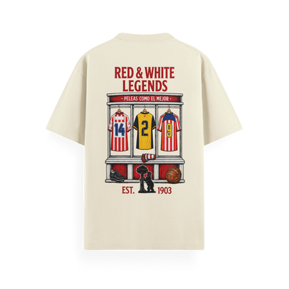 LODUM - RED & WHITE - CAMISETA