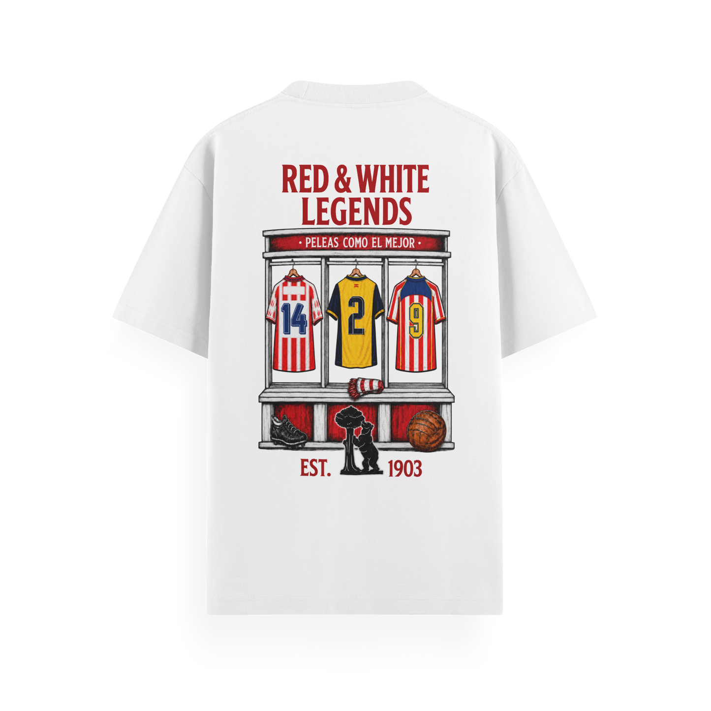 LODUM - RED & WHITE - CAMISETA