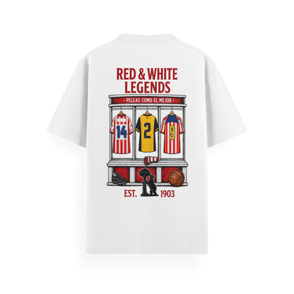 LODUM - RED & WHITE - CAMISETA