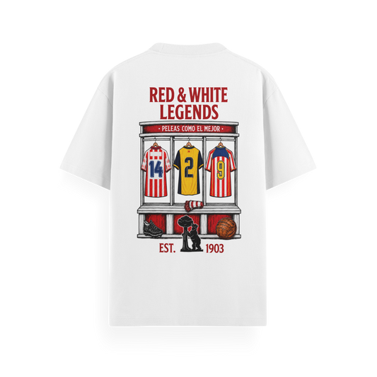 LODUM - RED & WHITE - CAMISETA