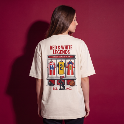 LODUM - RED & WHITE - CAMISETA