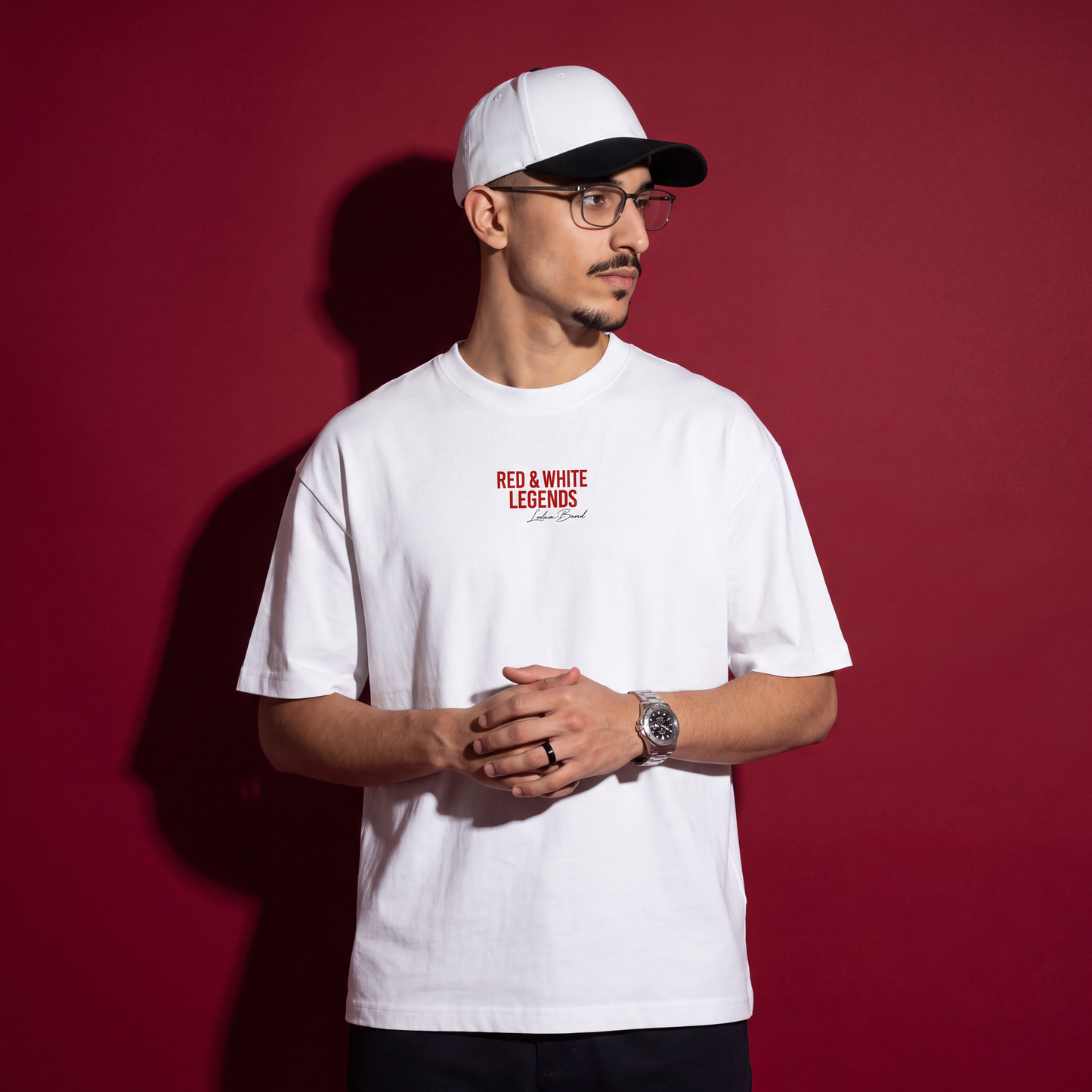 LODUM - RED & WHITE - CAMISETA